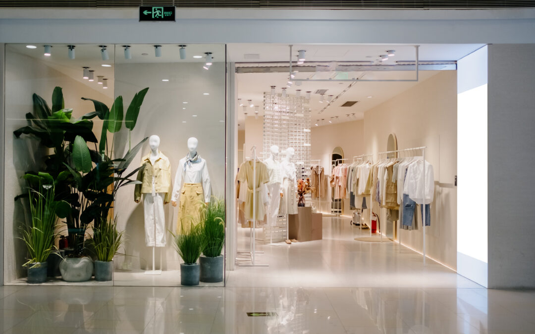 magasin accueillant lumière